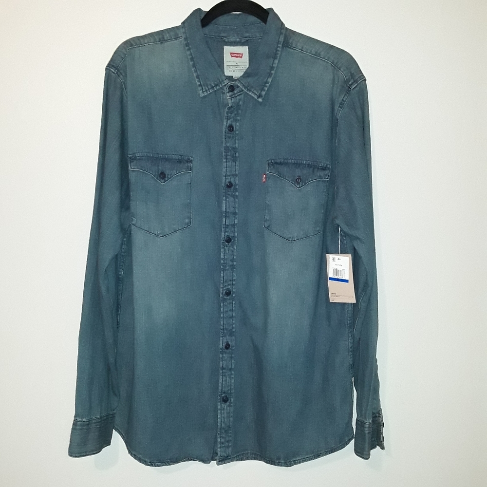 Levi's  denim shirt.